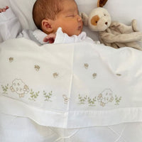 Sabanas Cuna 70x1.40 Bordados Neutro