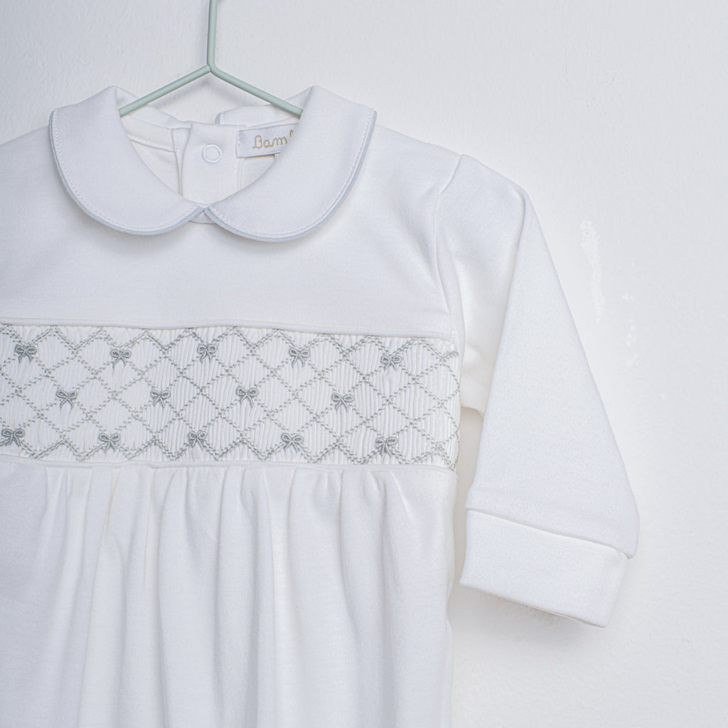 Osito Pijama Lazo Gris