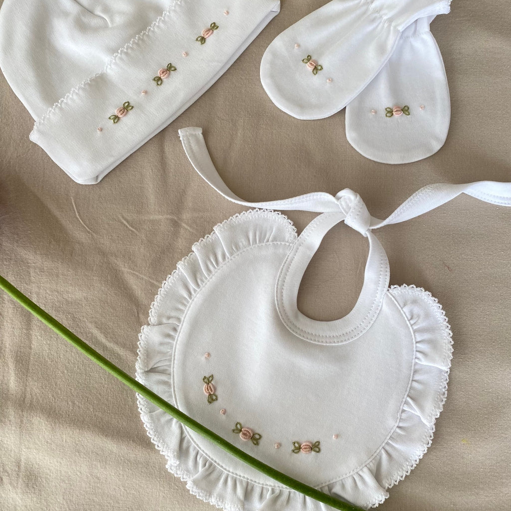 Mitones Algodon Pima Rositas