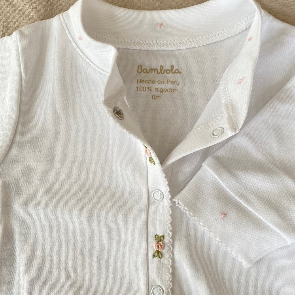 Osito Pijama Agustin Algodon Pima Rositas