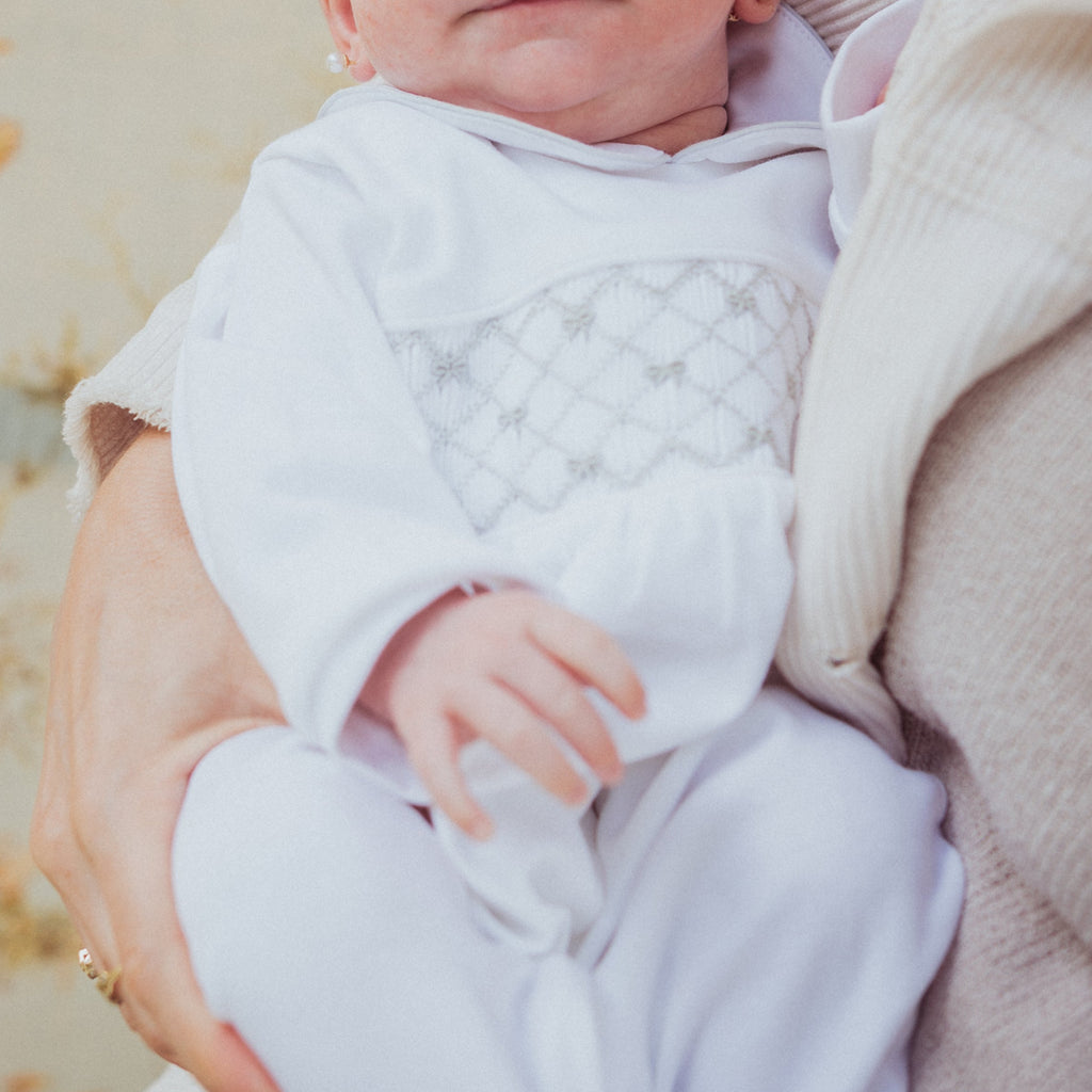 Osito Pijama Lazo Gris