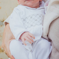 Osito Pijama Lazo Gris