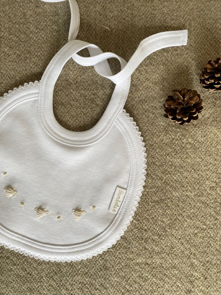 Babero Algodon Pima Abejas