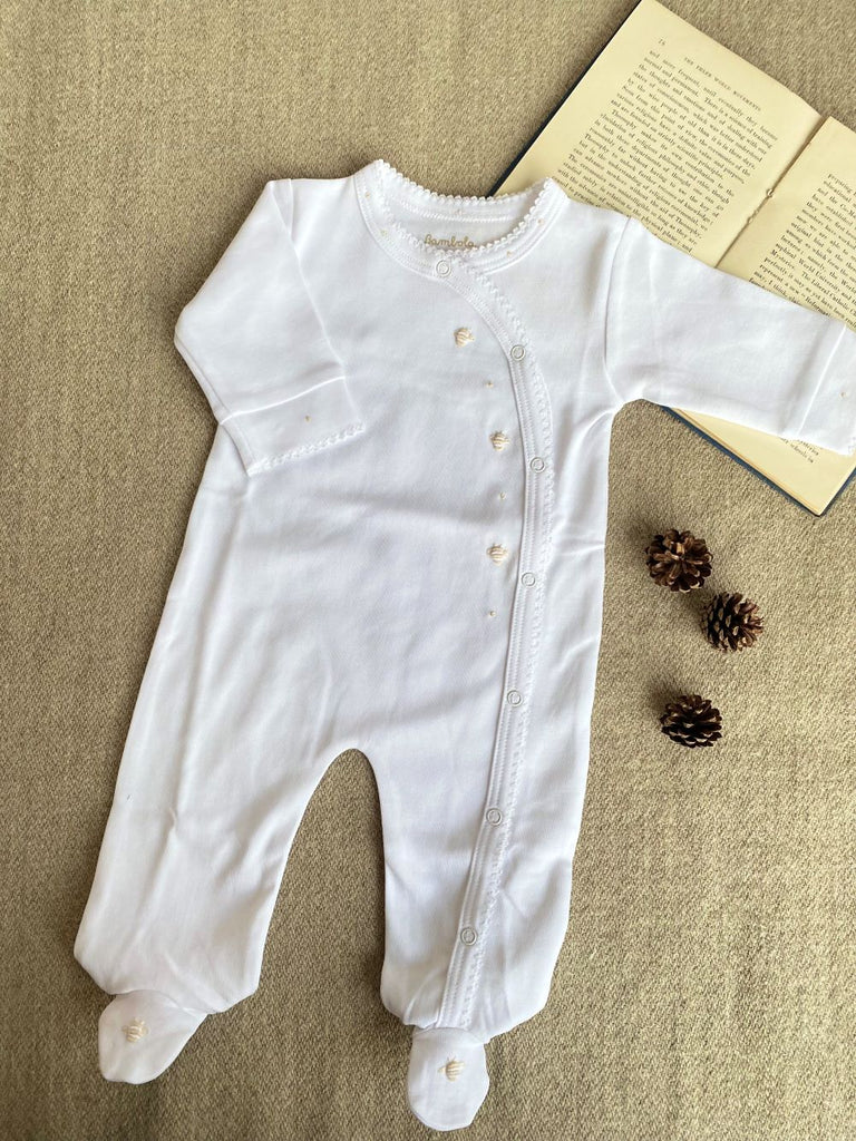 Osito Pijama Kimono Algodon Pima Abejas