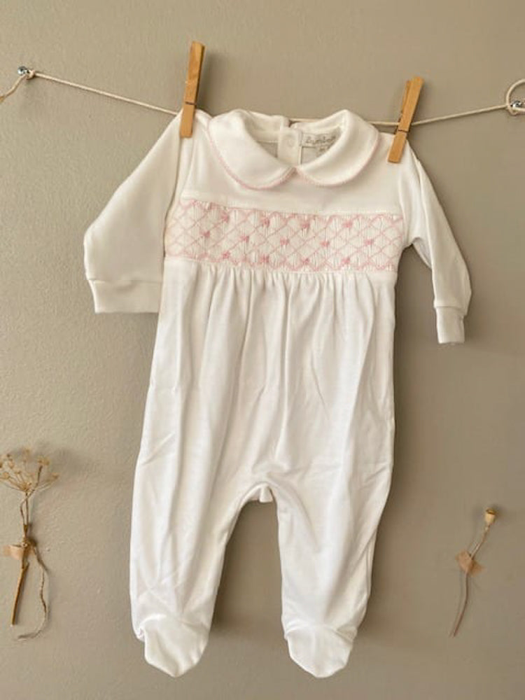 Osito Pijama Lazo Rosa