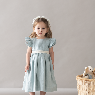 Vestido Coral Lino Menta