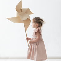 Vestido Coral Lino Rosa