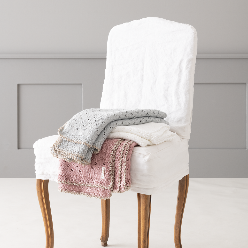 Chal Calado Orillado En Lino Mano Crochet