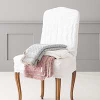 Chal Calado Orillado En Lino Mano Crochet