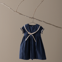 Vestido Marie Lino Azul