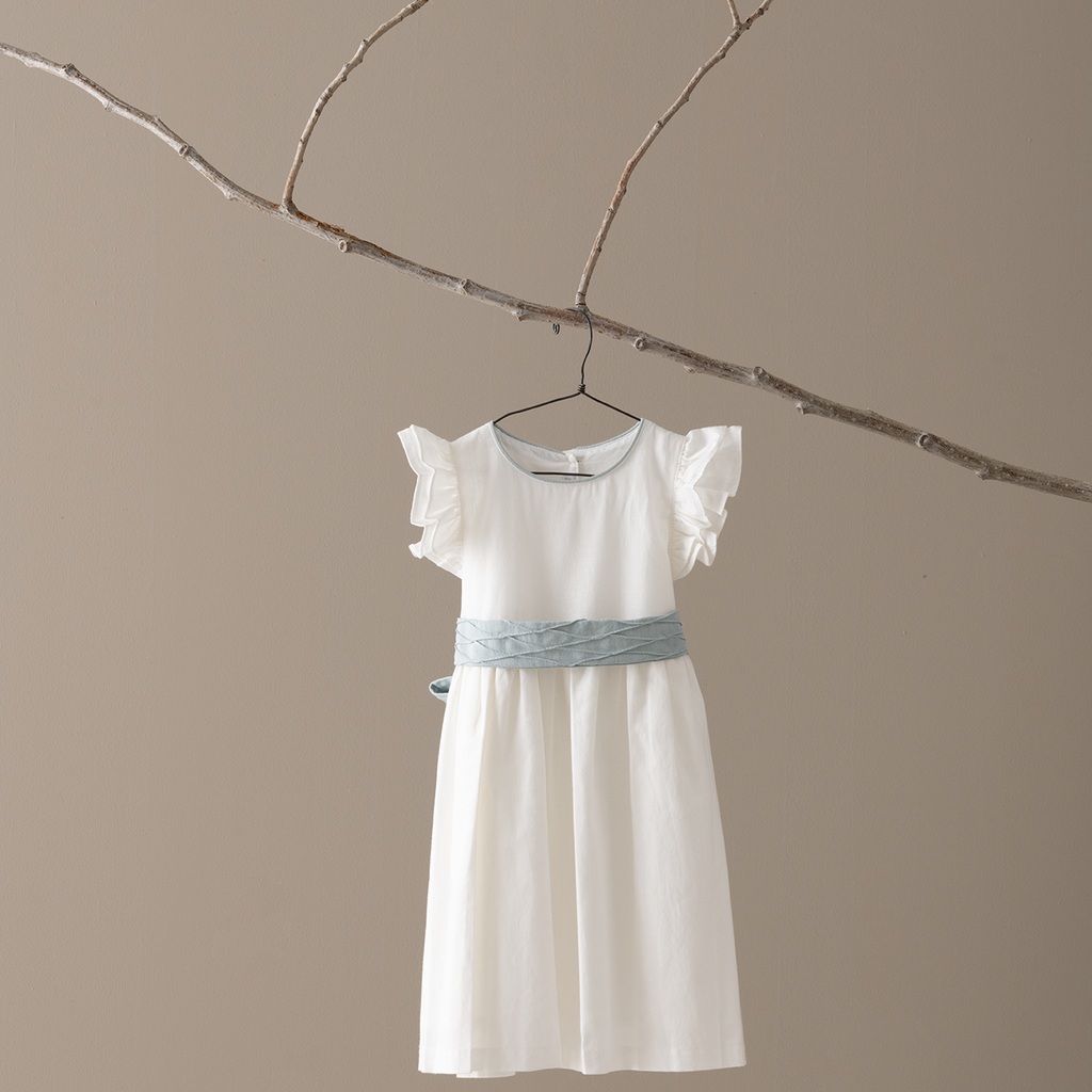 Vestido Nácar Lazo Menta