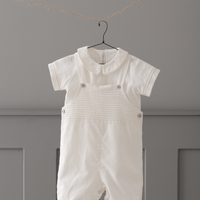 Conjunto Bautizo Benjamin Blanco Corto