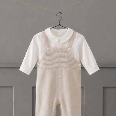 Conjunto Jardinera Lino Beige