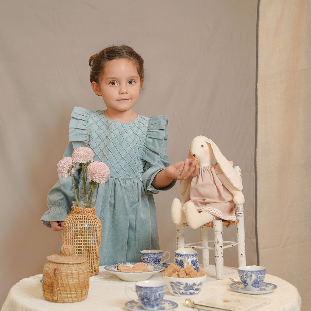 Vestido Florencia Cotele Menta