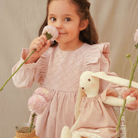 Vestido Florencia Cotele Rosa Viejo