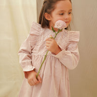 Vestido Florencia Cotele Rosa Viejo