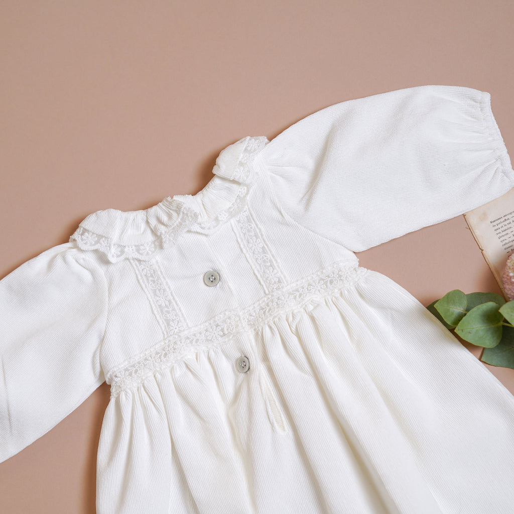 Vestido Antonia Cotele Blanco