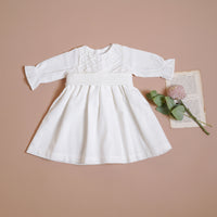 Vestido Lourdes Lino Blanco