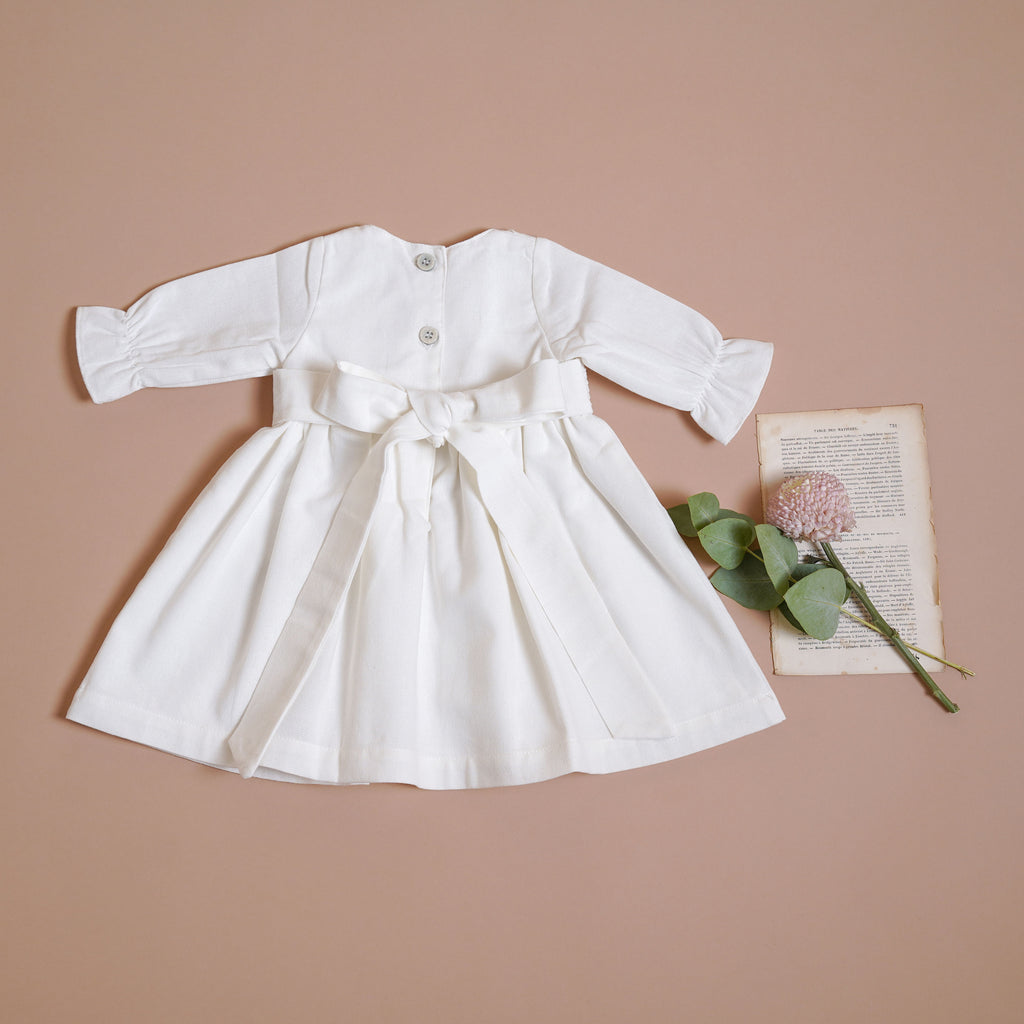 Vestido Lourdes Lino Blanco