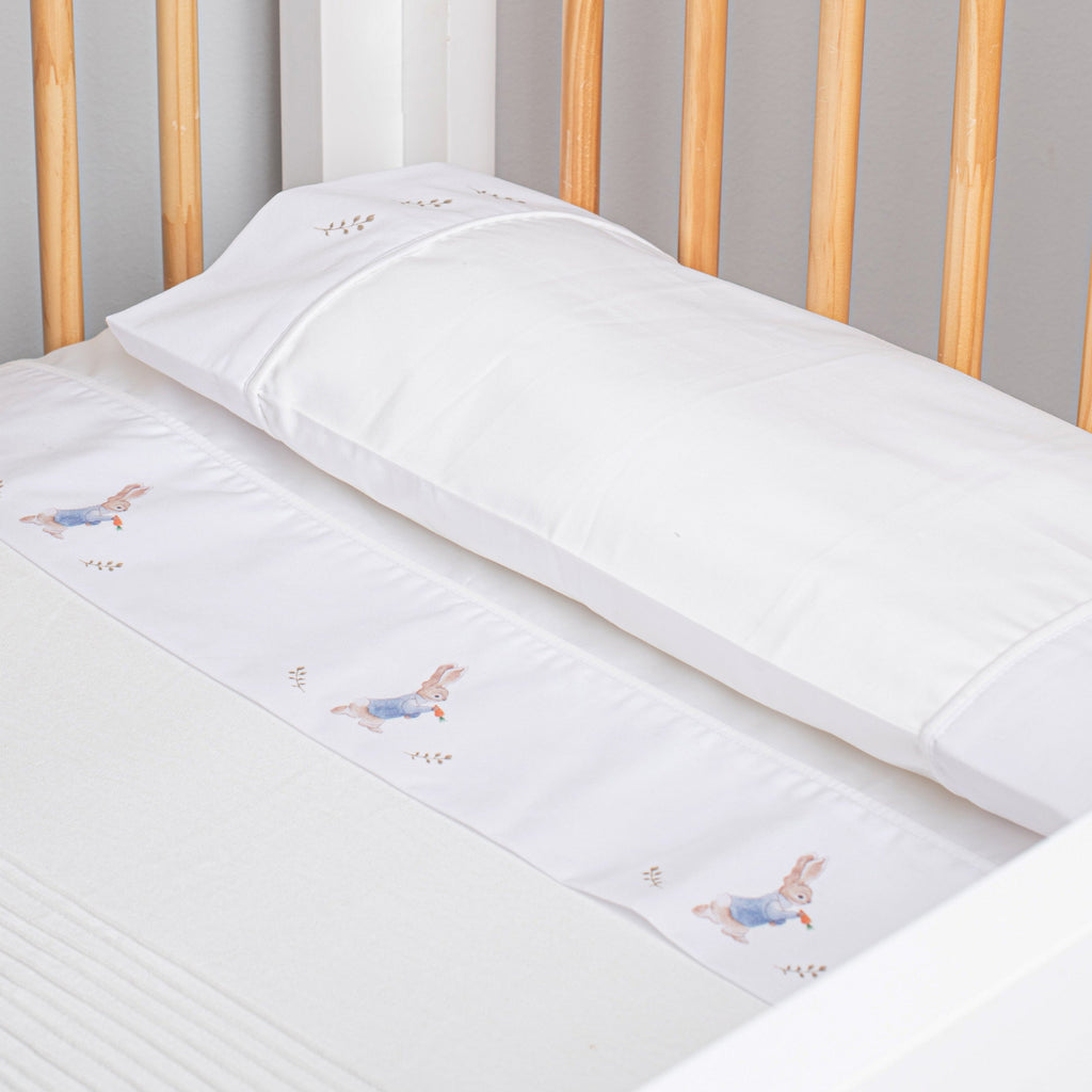 Sabanas Cuna 70x1.40 Huincha Estampada Peter Rabbit