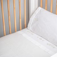 Sabanas Cuna 70x1.40 Bordados Neutro