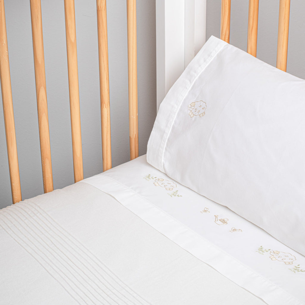 Sabanas Moises o Colecho Bordados Neutro