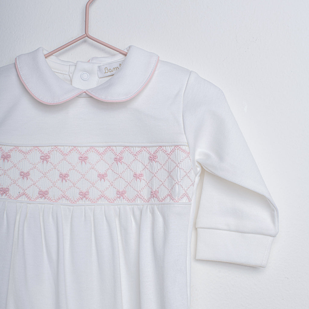 Osito Pijama Lazo Rosa