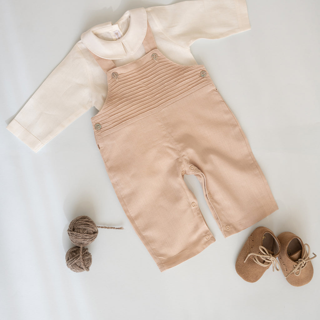 Conjunto Jardinera Lino Beige