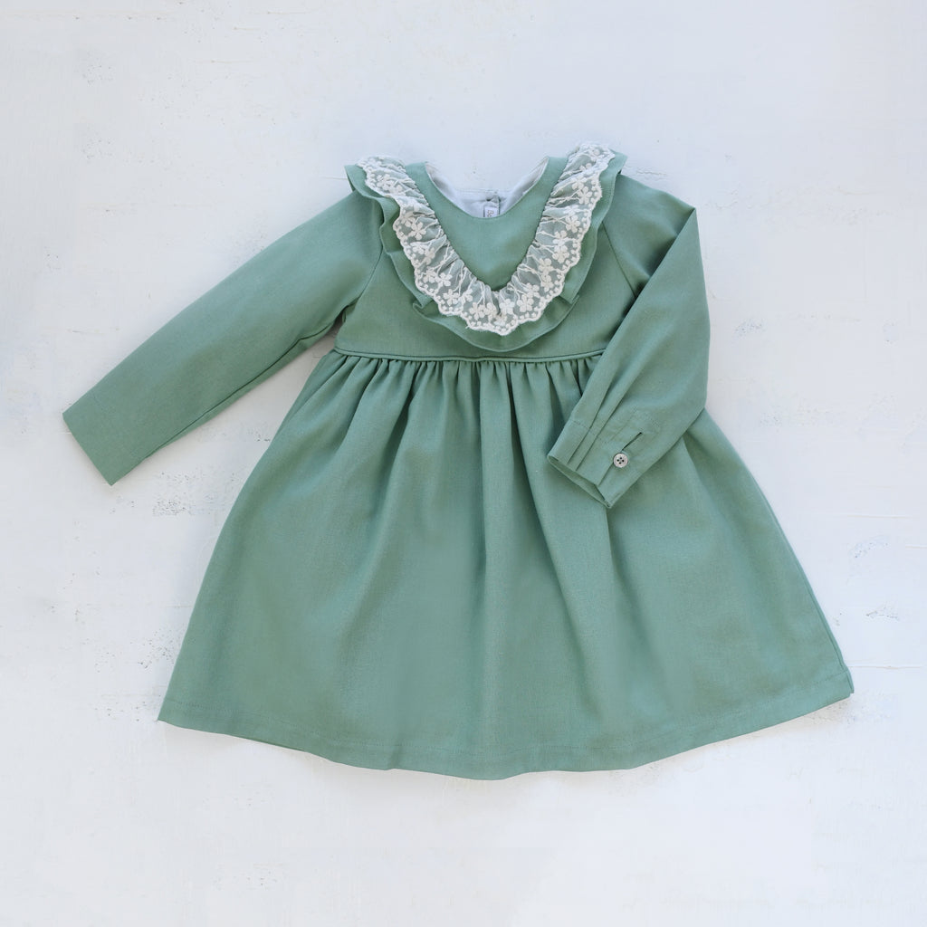 Vestido Valeria Lino color Menta