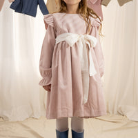 Vestido Odette Cotele Palo Rosa