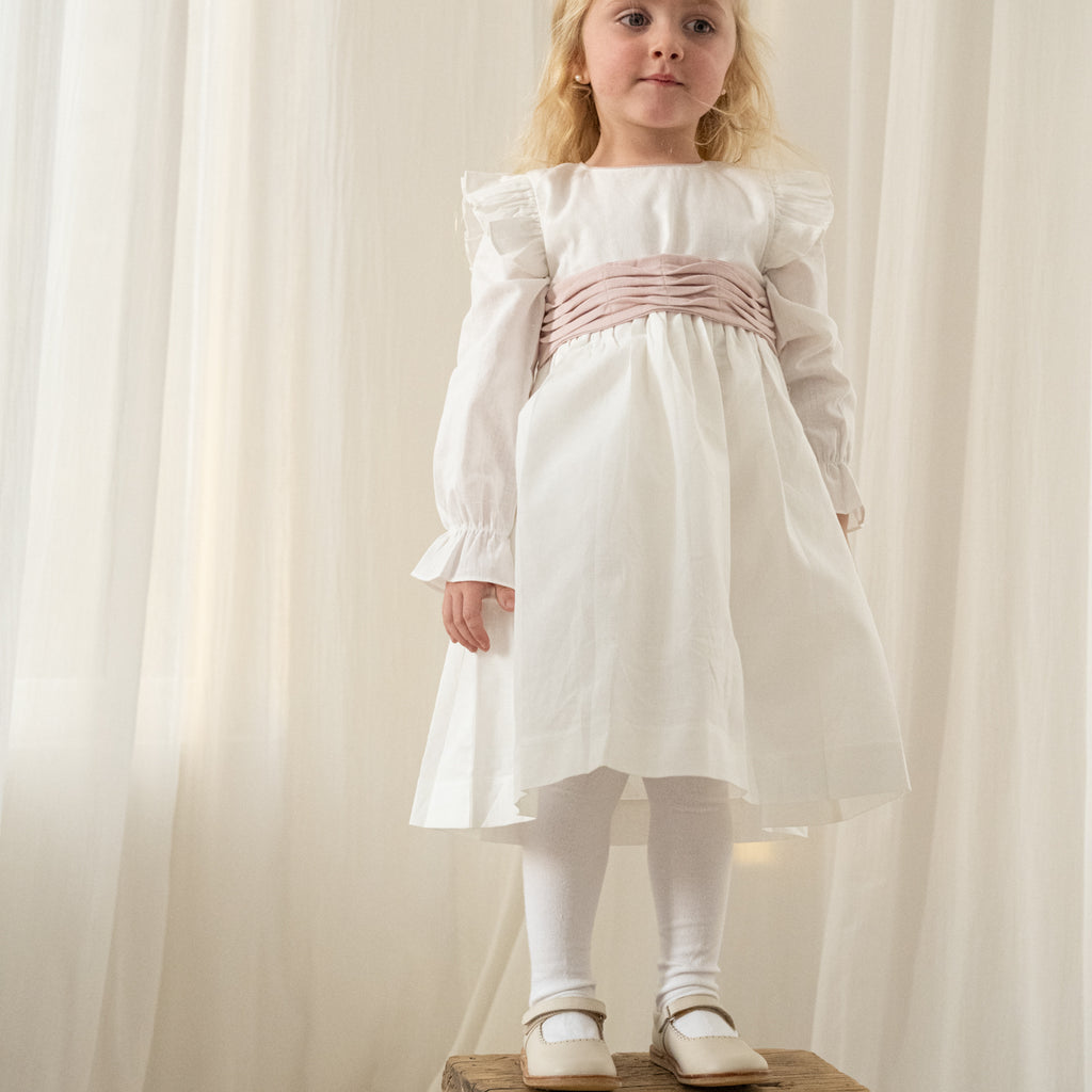Vestido Colette Cinto Palo Rosa