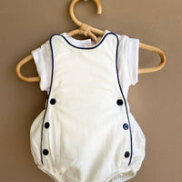 Conjunto Marinero Gerard Lino Blanco Bombacho + Polera