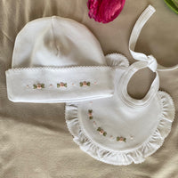 Babero Algodon Pima Rositas