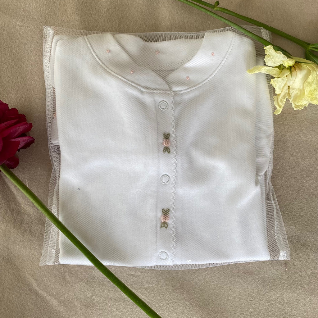 Osito Pijama Agustin Algodon Pima Rositas