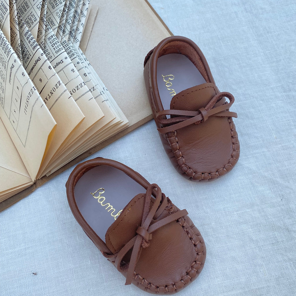 Mocasin Cuero Chocolate