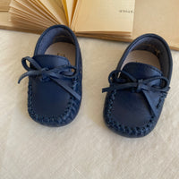 Mocasin Cuero Azul