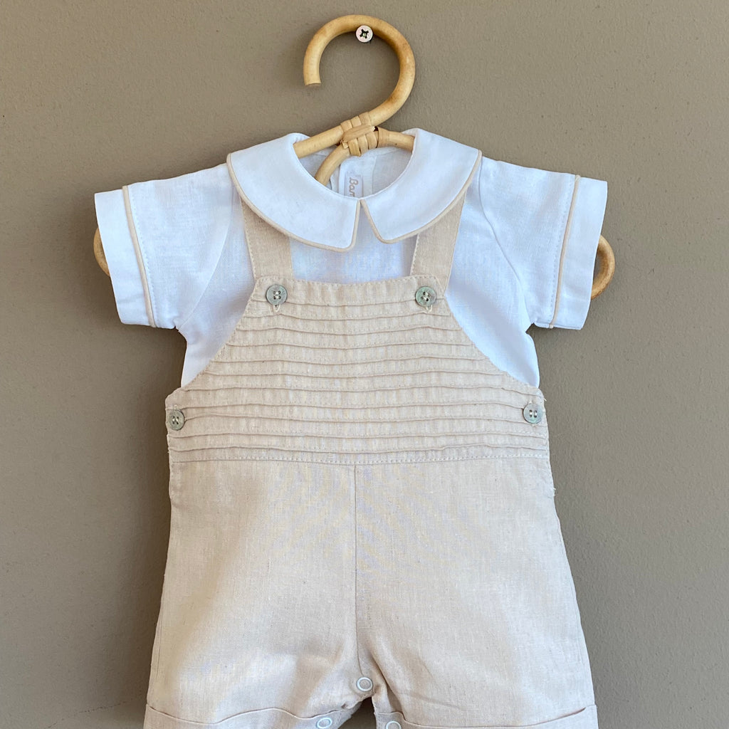 Conjunto Bautizo Benjamin Beige Corto