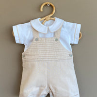 Conjunto Bautizo Benjamin Beige Corto