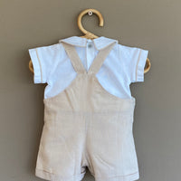 Conjunto Bautizo Benjamin Beige Corto