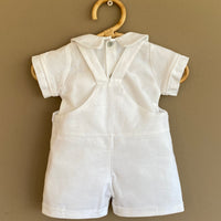 Conjunto Bautizo Benjamin Blanco Corto