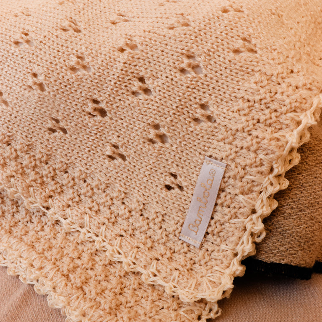 Chal Calado Orillado En Lino Mano Crochet