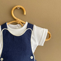 Conjunto Marinero Gerard Lino Azul Bombacho + Polera