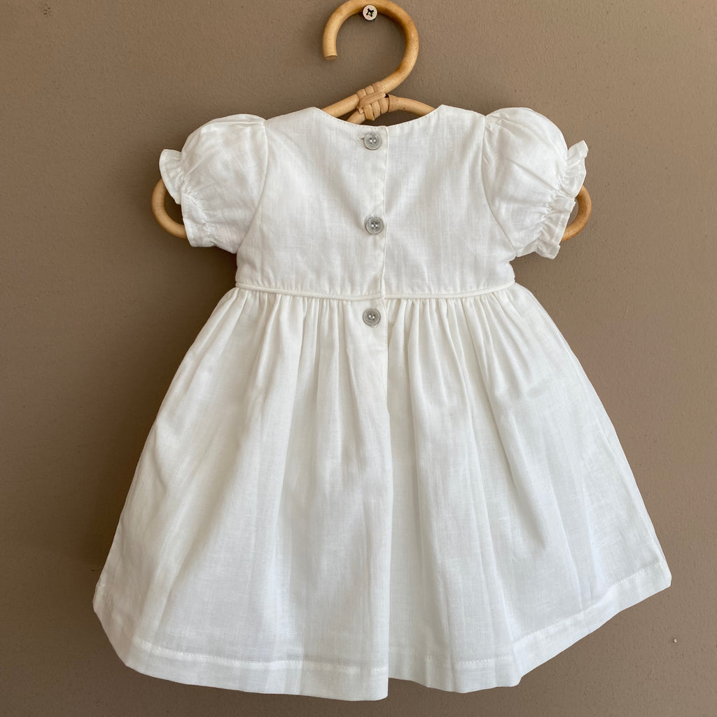 Vestido Bautizo Maria Fernanda Manga Corta