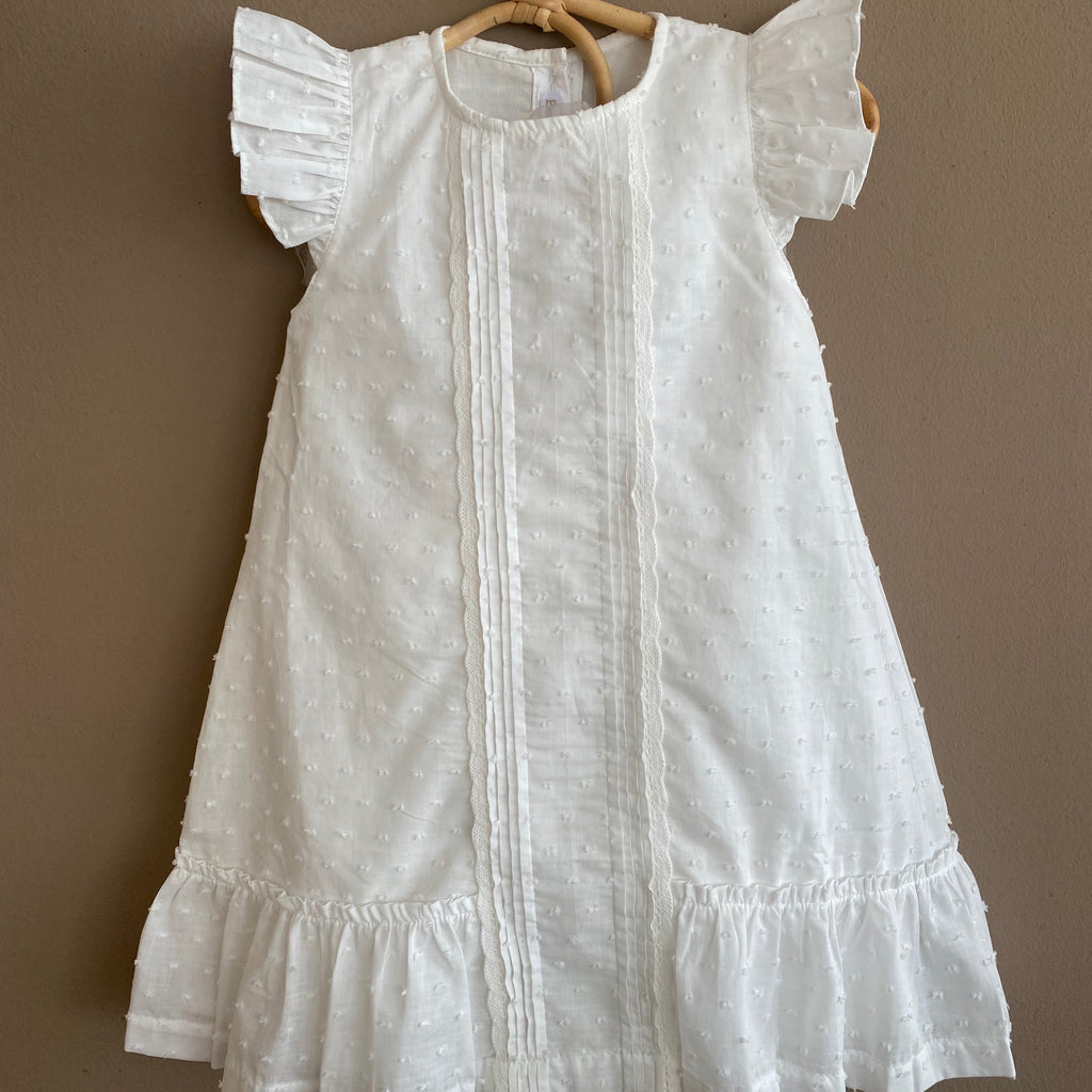Vestido Emily Plumeti Blanco