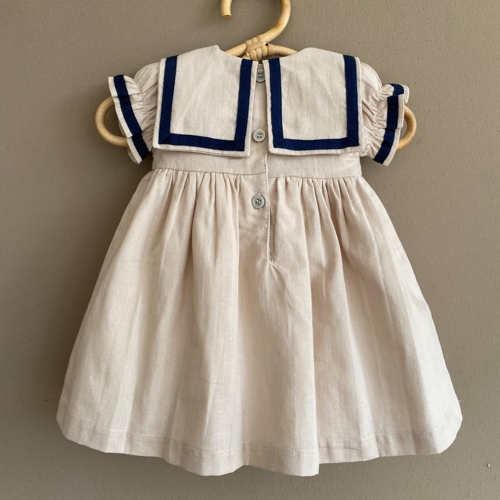 Vestido Marie Lino Crudo