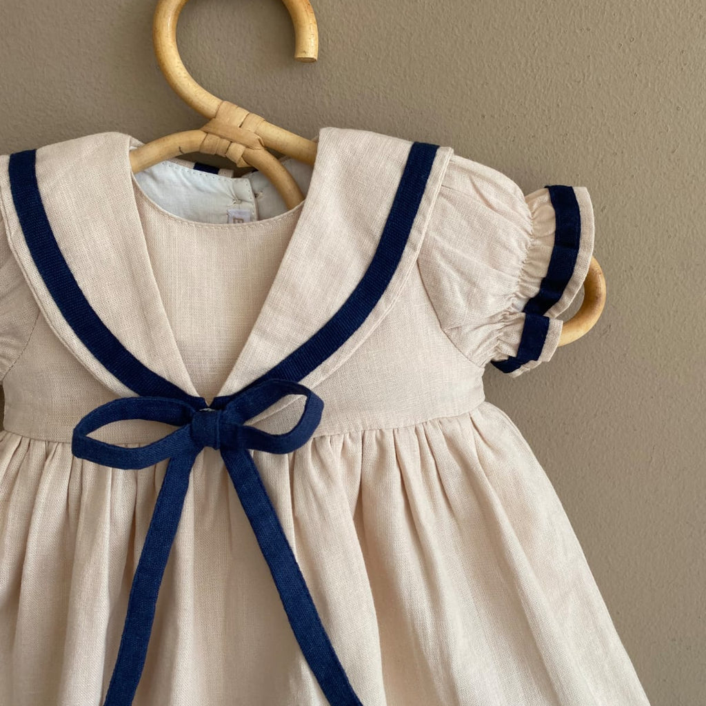 Vestido Marie Lino Crudo