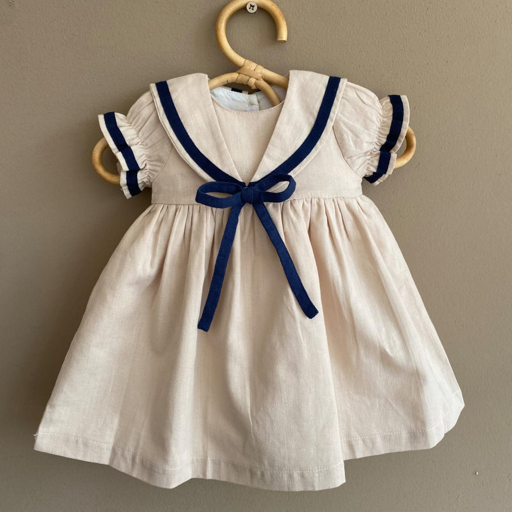 Vestido Marie Lino Crudo