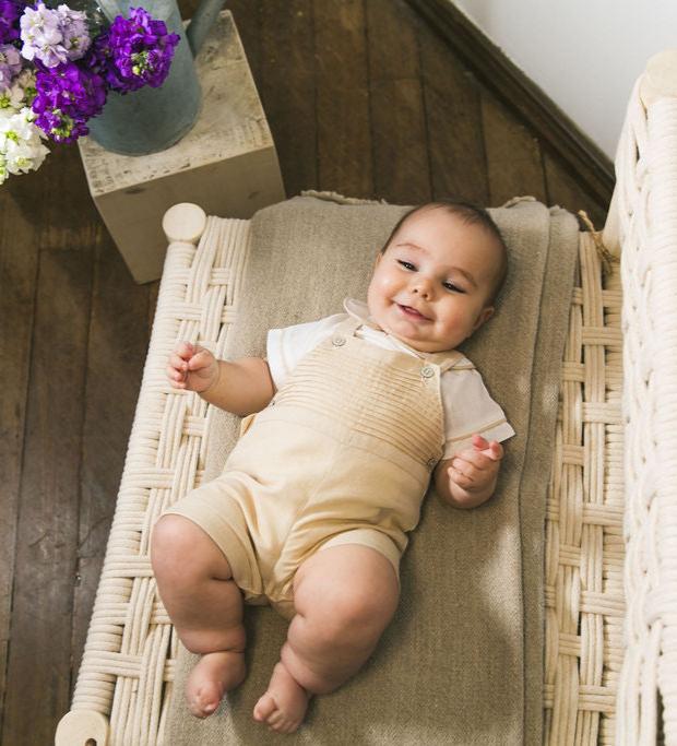 Conjunto Bautizo Benjamin Beige Corto