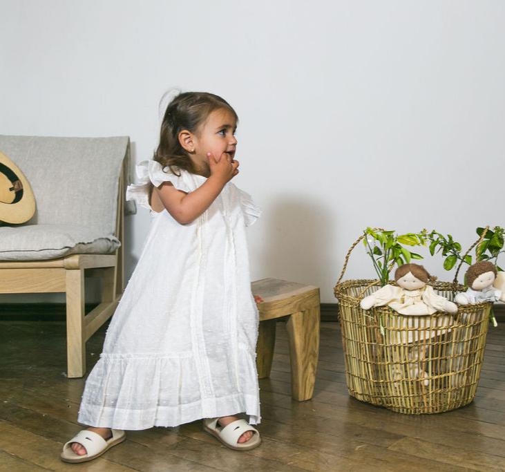 Vestido Emily Plumeti Blanco