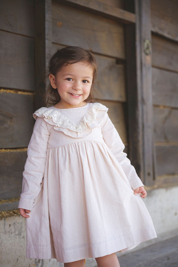 Vestido Valeria Lino Color Beige